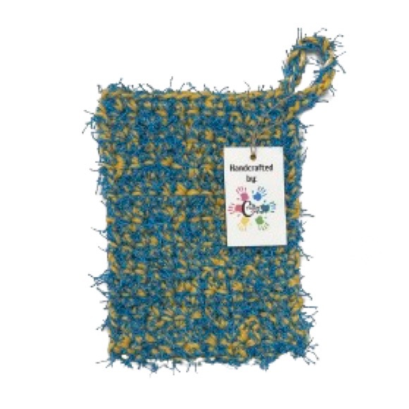 ⭐️⭐️⭐️⭐️⭐️ Rated Item - Large Handmade Crochet Dish/Multipurpose Scrubby - Picture 4 of 7